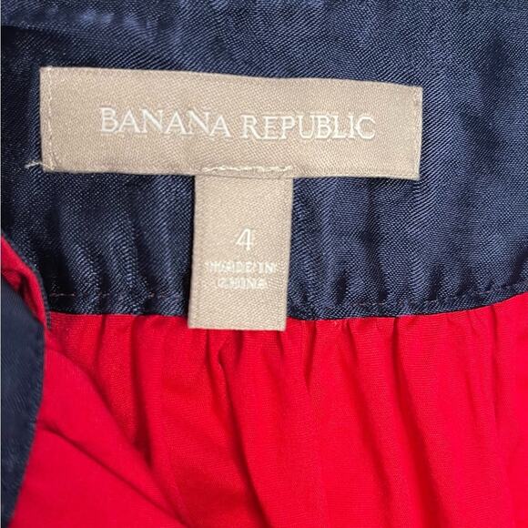 Banana Republic Red Bubble Pleated Skirt S 4p - Picture 5 of 8